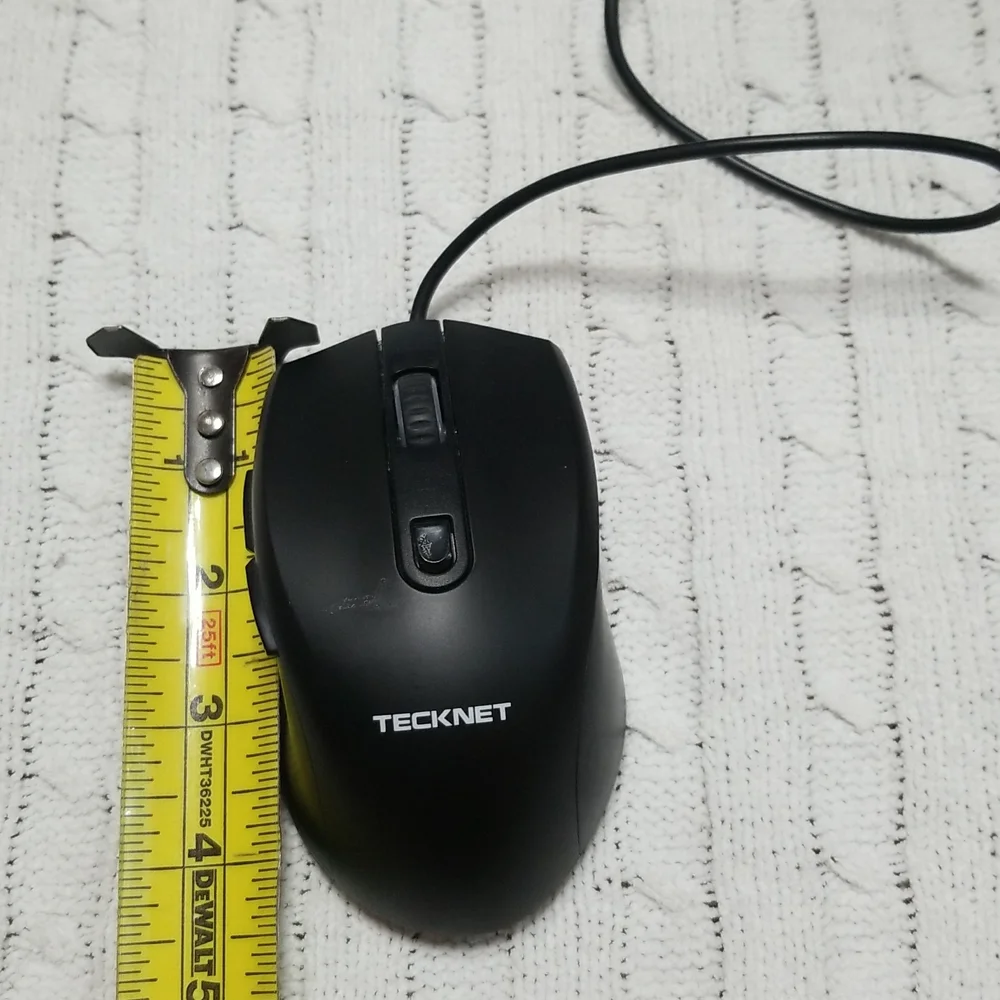 🌴Tecknet Black Wired Mouse